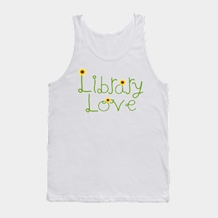 Library Love Green Tank Top